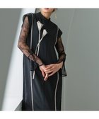 【その他のブランド/Other】のジャガードフラワーモチーフデザインサイドレースプリーツワンピースドレス 大人の最旬トレンドファッション＆コーディネート founy(ファウニー) ファッション Fashion レディースファッション Fashion for Women ワンピース Dresses フォーマル・パーティードレス・結婚式用ドレス Elegant & Casual Dresses ウェーブ Wavy Pattern オケージョン Occasion Wear カッティング Cutting Detail 切替 Switching, Contrast Panel サテン Satin, Glossy Fabric ショート Short, Short Length ストレート Straight, Straight Cut スリーブ Sleeve, Long Sleeve / Short Sleeve ドレス Dress, One-Piece フラワー Flower, Floral フレンチ French, French Style フレーム Frame, Outline プリーツ Pleats, Pleated モチーフ Motif, Design Theme レース Lace, Lace Fabric おすすめ Recommended / Our Picks エレガント 上品 Elegant セレモニー Ceremony 入学式 Entrance Ceremony 卒業式 Graduation Ceremony 結婚式 Wedding 披露宴 Wedding Reception 二次会 After Party thumbnail 黒|ID: prp329100004992606 ipo3291000000037389971