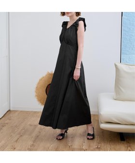 【ユアーズ/ur's】の2wayネックAラインワンピース 大人の最旬トレンドファッション＆コーディネート founy(ファウニー) ファッション Fashion レディースファッション Fashion for Women ワンピース Dresses Aラインワンピース・フレアシルエット A-Line Dresses / Flared Silhouette Dresses アクセサリー Fashion Accessories ギャザー Gathered, Ruffled デコルテ Décolleté, Neckline ネップ Nepp, Slub Yarn フィット Fit, Slim Fit リゾート Resort, Vacation Style リラックス Relax, Relaxed Fit おすすめ Recommended / Our Picks |ID:prp329100004992612