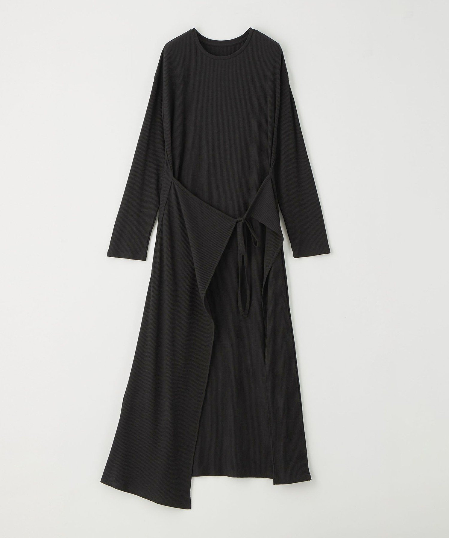 【ユナイテッドアローズ/UNITED ARROWS】のCITEN ラップロングワンピース インテリア・キッズ・メンズ・レディースファッション・服の通販 founy(ファウニー) 　ファッション　Fashion　レディースファッション　Fashion for Women　ワンピース　Dresses　アクセサリー　Fashion Accessories　カットソー　Cut and Sewn Top　デニム　Denim, Jeans Material　フィット　Fit, Slim Fit　フロント　Front, Front Design　ラップ　Wrap, Wrap Design　リボン　Ribbon, Bow　A/W・秋冬　Autumn/Winter　アウトレット　Outlet / Clearance　おすすめ　Recommended / Our Picks　BLACK|ID: prp329100004992619 ipo3291000000037390025