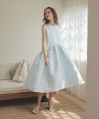 【ドノバン/DONOBAN】のシャイニーフレアワンピース 大人の最旬トレンドファッション＆コーディネート founy(ファウニー) ファッション Fashion レディースファッション Fashion for Women ワンピース Dresses フリル Frill, Ruffle ポケット Pocket, Pocket Detail thumbnail ライトブルー|ID: prp329100004992622 ipo3291000000037390052