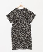【キッドブルー/KID BLUE】の26LIBERTYプリント 5分袖ワンピース 大人の最旬トレンドファッション＆コーディネート founy(ファウニー) ファッション Fashion レディースファッション Fashion for Women ワンピース Dresses シルク Silk, 100% Silk ダブル Double, Double-Breasted ドット Polka Dot, Dot Pattern フラワー Flower, Floral フロント Front, Front Design プリント Print, Printed Pattern モチーフ Motif, Design Theme モノトーン Monotone, Black and White リボン Ribbon, Bow ルーズ Loose, Oversized thumbnail ブラック|ID: prp329100004992623 ipo3291000000037390055