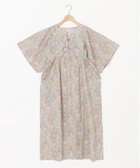 【キッドブルー/KID BLUE】の26LIBERTYプリント 5分袖ワンピース 大人の最旬トレンドファッション＆コーディネート founy(ファウニー) ファッション Fashion レディースファッション Fashion for Women ワンピース Dresses シルク Silk, 100% Silk ダブル Double, Double-Breasted ドット Polka Dot, Dot Pattern フラワー Flower, Floral フロント Front, Front Design プリント Print, Printed Pattern モチーフ Motif, Design Theme モノトーン Monotone, Black and White リボン Ribbon, Bow ルーズ Loose, Oversized thumbnail マルチ|ID: prp329100004992623 ipo3291000000037390056