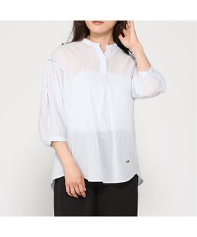 【クロコダイル/CROCODILE】のスノーコットン 袖ギャザー チュニック 大人の最旬トレンドファッション＆コーディネート founy(ファウニー) ファッション Fashion レディースファッション Fashion for Women トップス・カットソー Cut & Sew Tops ギャザー Gathered, Ruffled チュニック Tunic, Long Top |ID:prp329100004992630