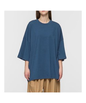 【マーコート/MARcourt】のmizuiro ind クルーネックワイドチュニック 大人の最旬トレンドファッション＆コーディネート founy(ファウニー) ファッション Fashion レディースファッション Fashion for Women トップス・カットソー Cut & Sew Tops インディゴ Indigo Denim チュニック Tunic, Long Top ボトム Bottoms, Lower Wear ポケット Pocket, Pocket Detail ワイド Wide, Wide Fit 夏 Summer |ID:prp329100004992636
