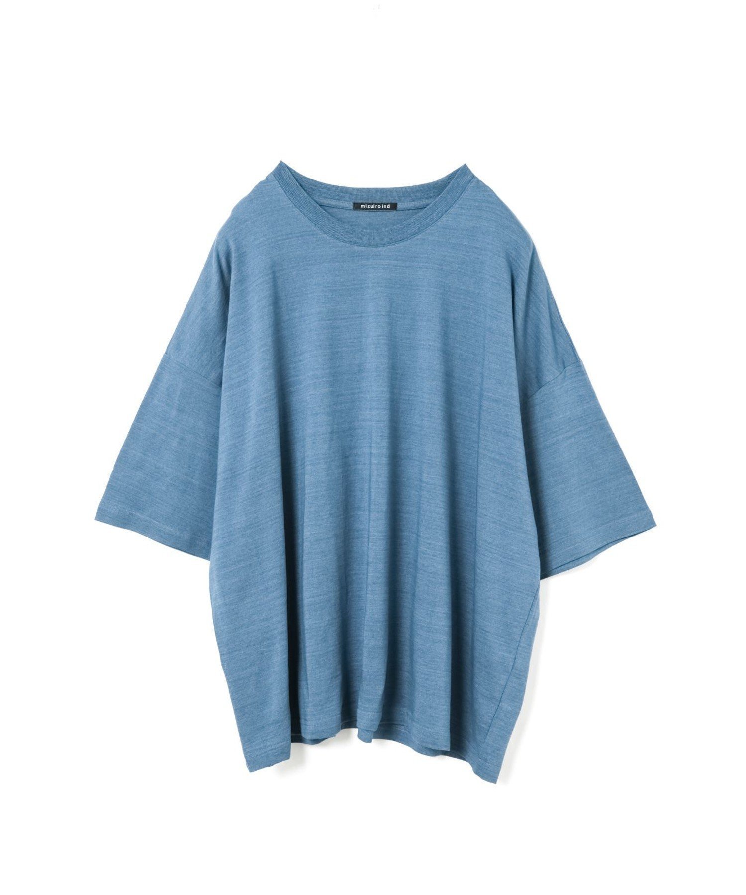【マーコート/MARcourt】のmizuiro ind クルーネックワイドチュニック インテリア・キッズ・メンズ・レディースファッション・服の通販 founy(ファウニー) 　ファッション　Fashion　レディースファッション　Fashion for Women　トップス・カットソー　Cut & Sew Tops　インディゴ　Indigo Denim　チュニック　Tunic, Long Top　ボトム　Bottoms, Lower Wear　ポケット　Pocket, Pocket Detail　ワイド　Wide, Wide Fit　夏　Summer　インディゴブルー|ID: prp329100004992636 ipo3291000000037390117