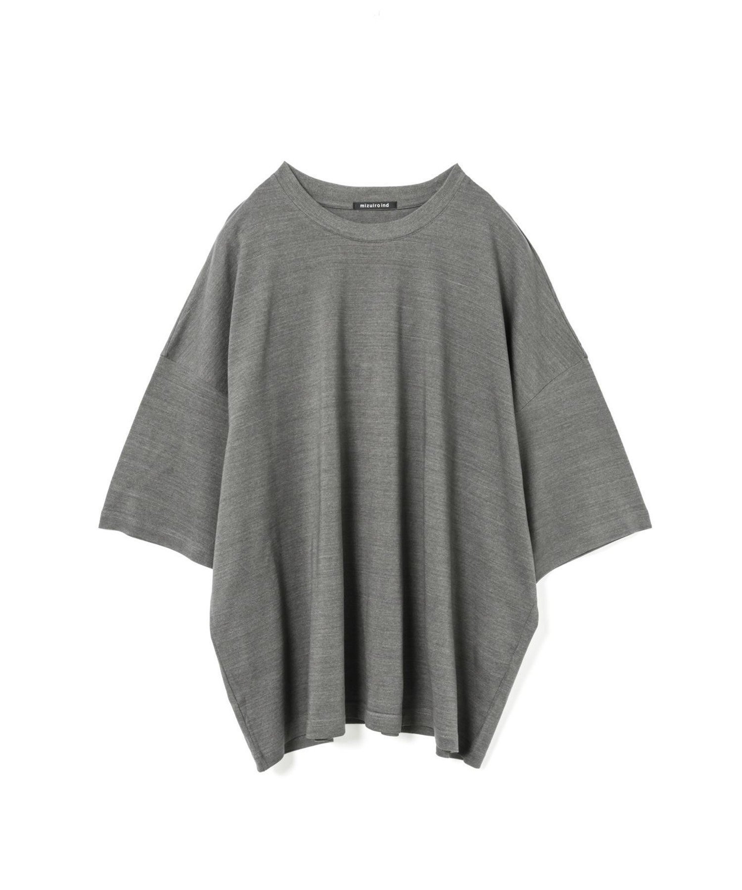 【マーコート/MARcourt】のmizuiro ind クルーネックワイドチュニック インテリア・キッズ・メンズ・レディースファッション・服の通販 founy(ファウニー) 　ファッション　Fashion　レディースファッション　Fashion for Women　トップス・カットソー　Cut & Sew Tops　インディゴ　Indigo Denim　チュニック　Tunic, Long Top　ボトム　Bottoms, Lower Wear　ポケット　Pocket, Pocket Detail　ワイド　Wide, Wide Fit　夏　Summer　グレー|ID: prp329100004992636 ipo3291000000037390118