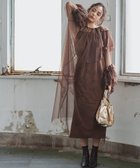 【その他のブランド/Other】のフリルデザインアシメチュールプリントキャミワンピースセット 大人の最旬トレンドファッション&コーディネート founy(ファウニー) ファッション Fashion レディースファッション Fashion for Women ワンピース Dresses キャミソールワンピース Camisole Dresses アシンメトリー Asymmetrical Style エレガント 上品 Elegant キャミソール Camisole, Spaghetti Strap Top キャミワンピース Cami Dress, Slip Dress サテン Satin, Glossy Fabric スリット Slit, Slit Detail チュール Tulip, Tulip Motif バランス Balance, Style Balance フリル Frill, Ruffle プリント Print, Printed Pattern 無地 Plain, Solid Color thumbnail ブラウン|ID: prp329100004992647 ipo3291000000037390155