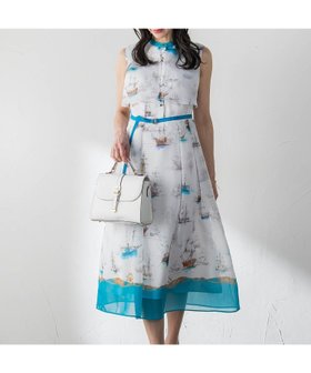 【ビアッジョブルー/Viaggio Blu】のMarine Voyageワンピース 大人の最旬トレンドファッション＆コーディネート founy(ファウニー) ファッション Fashion レディースファッション Fashion for Women ワンピース Dresses エアリー Airy Texture エレガント 上品 Elegant 春 Spring クラシカル Classical, Vintage-Inspired シアー Sheer, See-Through トリミング Trimming, Decorative Edge プリント Print, Printed Pattern モチーフ Motif, Design Theme リゾート Resort, Vacation Style S/S・春夏 SS, Spring/Summer, Warm Season 夏 Summer 2026年 2026 2026春夏・S/S Spring/Summer 2026 SS26 |ID:prp329100004992655
