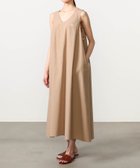 【ビショップ/Bshop】のハイカウントコットン Vネックワンピース WOMEN 大人の最旬トレンドファッション＆コーディネート founy(ファウニー) ファッション Fashion レディースファッション Fashion for Women ワンピース Dresses テクスチャー Texture, Textured Fabric ノースリーブ Sleeveless, No-Sleeve フランス France, French フレア Flare, Flared ループ Loop, Loop Knit ロング Long, Long-Length ワーク Workwear, Utility Style thumbnail BEIGE|ID: prp329100004992656 ipo3291000000037390240