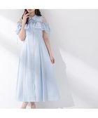 【プロポーション ボディドレッシング/PROPORTION BODY DRESSING】のEDIT COLOGNE フリルシャツワンピース 大人の最旬トレンドファッション＆コーディネート founy(ファウニー) ファッション Fashion レディースファッション Fashion for Women ワンピース Dresses シャツワンピース / 1枚で着映えコーデ Shirt Dresses パターン Pattern, Design Print フリル Frill, Ruffle リボン Ribbon, Bow thumbnail ブルー|ID: prp329100004992658 ipo3291000000037390257