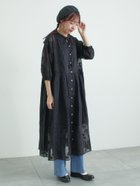 【サマンサモスモス/Samansa Mos2】の【WEB限定 Sサイズ】オーバーレースパッチワークワンピース 大人の最旬トレンドファッション&コーディネート founy(ファウニー) ファッション Fashion レディースファッション Fashion for Women ワンピース Dresses サテン Satin, Glossy Fabric スタンド Stand Collar, Upright Stand タッセル Tassel, Fringe パッチワーク Patchwork, Mixed Fabric メッシュ Mesh, Net Fabric レース Lace, Lace Fabric 羽織 Haori, Light Jacket thumbnail ブラック|ID: prp329100004992672 ipo3291000000037390543