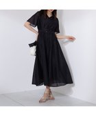 【プロポーション ボディドレッシング/PROPORTION BODY DRESSING】の配色シャツワンピース 大人の最旬トレンドファッション＆コーディネート founy(ファウニー) ファッション Fashion レディースファッション Fashion for Women ワンピース Dresses シャツワンピース / 1枚で着映えコーデ Shirt Dresses シアー Sheer, See-Through ドット Polka Dot, Dot Pattern 夏 Summer 無地 Plain, Solid Color thumbnail ブラックドット1|ID: prp329100004992680 ipo3291000000037391739