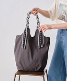 【チャオパニックティピー/CIAOPANIC TYPY】の【大容量/軽量】撥水ナイロンロープハンドルトートBAG 大人の最旬トレンドファッション＆コーディネート founy(ファウニー) ファッション Fashion レディースファッション Fashion for Women バッグ Bags おすすめ Recommended / Our Picks ベーシック Basic, Essential ポケット Pocket, Pocket Detail 傘 Umbrella, Parasol 軽量 Lightweight, Ultra Light thumbnail チャコールグレー|ID: prp329100004992691 ipo3291000000037392028