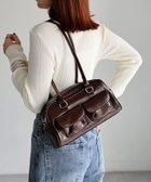 【リベリー/Riberry】のアウトポケットフェイクレザーハンドバッグ BROWN|ID: prp329100004992712 ipo3291000000037392190