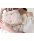 【ナイスクラップ/NICE CLAUP】のチュールフリルリボンバニティバッグ ピンク|ID: prp329100004992721 ipo3291000000037392244