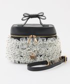 【ナイスクラップ/NICE CLAUP】のチュールフリルリボンバニティバッグ ブラック系その他|ID: prp329100004992721 ipo3291000000037392245