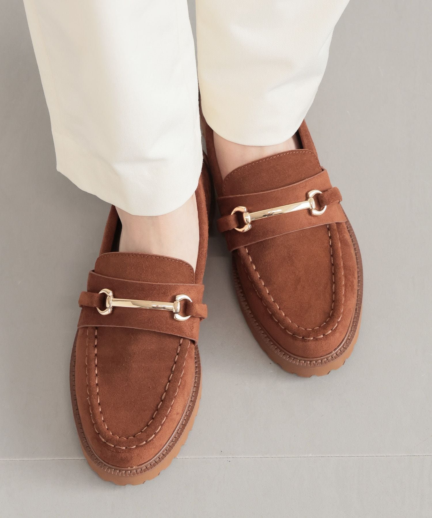 【バンヤードストーム/BARNYARDSTORM】の【Mazell】トラックソールビットローファー インテリア・キッズ・メンズ・レディースファッション・服の通販 founy(ファウニー) 　ファッション　Fashion　レディースファッション　Fashion for Women　コンビ　Combo, Combination Style　シューズ　Shoes, Footwear　ソックス　Socks, Hosiery　フェミニン　Feminine, Girly　ライニング　Inner Lining, Inner Fabric, Lined　リアル　Real, Realistic　おすすめ　Recommended / Our Picks　ブラウンスエード57|ID: prp329100004992760 ipo3291000000037392421