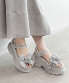 【ランダ/RANDA】のミニリボンボリュームソールスポーツサンダル GRAY|ID: prp329100004992763 ipo3291000000037392430