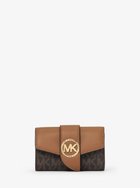 【マイケルコース/MICHAEL KORS】のGREENWICH ジップ キーリングケース エクストラスモール - MKシグネチャー マイケルコース 大人の最旬トレンドファッション＆コーディネート founy(ファウニー) ファッション Fashion レディースファッション Fashion for Women ジップ Zip, Zipper パターン Pattern, Design Print thumbnail BROWN|ID: prp329100004992790 ipo3291000000037393156