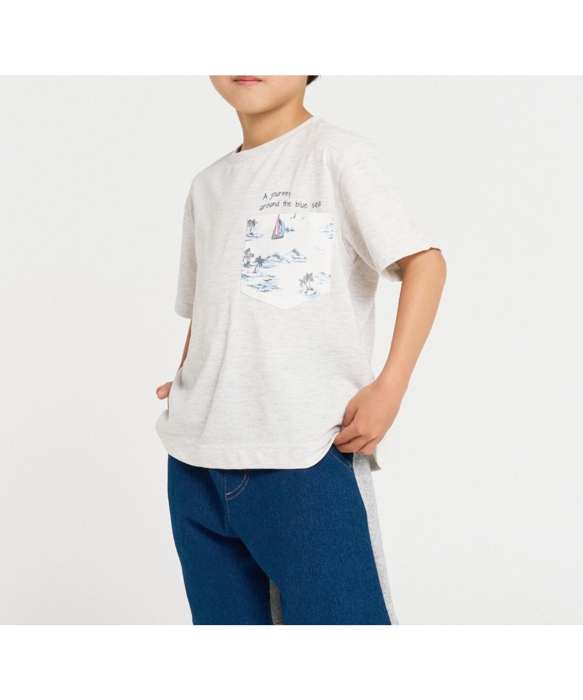 【コムサイズム/COMME CA ISM / KIDS】のマリンアロハ柄ポケット 半袖Tシャツ インテリア・キッズ・メンズ・レディースファッション・服の通販 founy(ファウニー) ファッション Fashion キッズファッション Fashion for Kids アロハ Aloha シンプル Simple, Minimal ブロード Broadcloth, Fine Cotton プリント Print, Printed Pattern ベビー Baby, Babywear ポケット Pocket, Pocket Detail エレガント 上品 Elegant 半袖 Short Sleeve, Half Sleeve 吸水 Absorbent, Quick-Dry オートミール|ID: prp329100004992807 ipo3291000000037393295