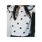 【ブランシェス/branshes / KIDS】の【b.+A】金子綾/半袖Tシャツ 大人の最旬トレンドファッション＆コーディネート founy(ファウニー) ファッション Fashion キッズファッション Fashion for Kids シンプル Simple, Minimal チェック Check, Plaid, Tartan ドット Polka Dot, Dot Pattern 手描き Hand-Drawn, Illustrated 人気 Popular, Best Seller フォルム Silhouette, Form ベーシック Basic, Essential ボトム Bottoms, Lower Wear 半袖 Short Sleeve, Half Sleeve モノトーン Monotone, Black and White リラックス Relax, Relaxed Fit エレガント 上品 Elegant thumbnail 91:オフ白_ドット|ID: prp329100004992810 ipo3291000000037393326