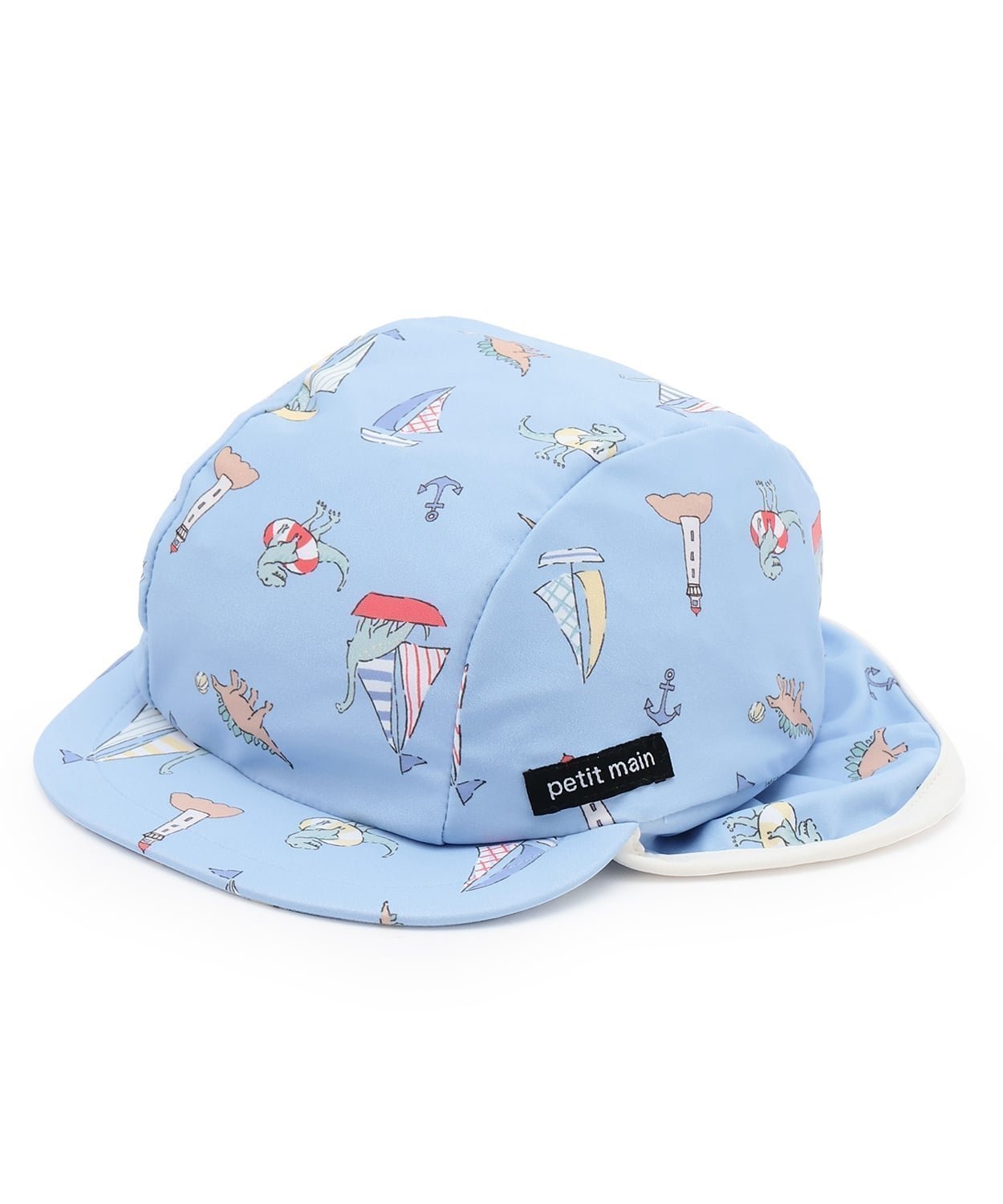 【ナルミヤ オンライン/NARUMIYA ONELINE / KIDS】の【SWIM】総柄日よけスイムキャップ インテリア・キッズ・メンズ・レディースファッション・服の通販 founy(ファウニー) 　ファッション　Fashion　キッズファッション　Fashion for Kids　ドローコード　Drawcord, Drawstring Cord　モチーフ　Motif, Design Theme　サックス|ID: prp329100004992811 ipo3291000000037393330