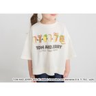 【ブランシェス/branshes / KIDS】の【トムとジェリー】スウェット7分袖Tシャツ 大人の最旬トレンドファッション＆コーディネート founy(ファウニー) ファッション Fashion キッズファッション Fashion for Kids キャップ Cap, Baseball Cap キャラクター Character, Licensed Characters スウェット / スエット Sweatshirt, Sweatwear ハーフ Half, Half-Length フロント Front, Front Design プリント Print, Printed Pattern モチーフ Motif, Design Theme リラックス Relax, Relaxed Fit 人気 Popular, Best Seller 長袖 Long Sleeve, Full Sleeve thumbnail アイボリー|ID: prp329100004992815 ipo3291000000037393395