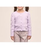 【ナルミヤ オンライン/NARUMIYA ONELINE / KIDS】の【UV加工】【温度調整できる】パターンメッシュカーディガン 大人の最旬トレンドファッション＆コーディネート founy(ファウニー) ファッション Fashion キッズファッション Fashion for Kids カーディガン Cardigan, Knitwear コンパクト Compact, Small Size シンプル Simple, Minimal パターン Pattern, Design Print フォーマル Formal, Dressy メッシュ Mesh, Net Fabric 夏 Summer thumbnail ラベンダー|ID: prp329100004992818 ipo3291000000037393433