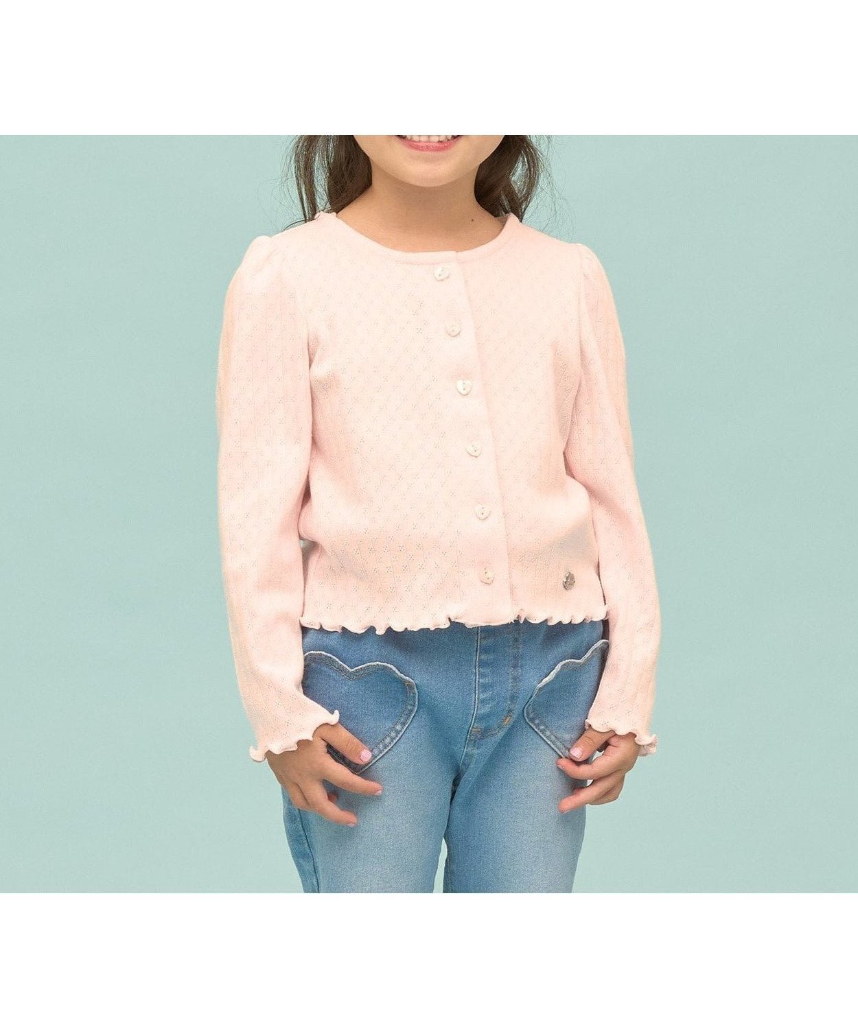 【ナルミヤ オンライン/NARUMIYA ONELINE / KIDS】の【UV加工】【温度調整できる】パターンメッシュカーディガン インテリア・キッズ・メンズ・レディースファッション・服の通販 founy(ファウニー) 　ファッション　Fashion　キッズファッション　Fashion for Kids　カーディガン　Cardigan, Knitwear　コンパクト　Compact, Small Size　シンプル　Simple, Minimal　パターン　Pattern, Design Print　フォーマル　Formal, Dressy　メッシュ　Mesh, Net Fabric　夏　Summer　ピンク|ID: prp329100004992818 ipo3291000000037393435