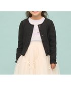【ナルミヤ オンライン/NARUMIYA ONELINE / KIDS】の【UV加工】【温度調整できる】パターンメッシュカーディガン 大人の最旬トレンドファッション＆コーディネート founy(ファウニー) ファッション Fashion キッズファッション Fashion for Kids カーディガン Cardigan, Knitwear コンパクト Compact, Small Size シンプル Simple, Minimal パターン Pattern, Design Print フォーマル Formal, Dressy メッシュ Mesh, Net Fabric 夏 Summer thumbnail 黒|ID: prp329100004992818 ipo3291000000037393438