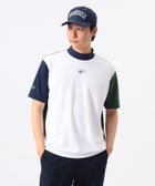 【ビームス ゴルフ/BEAMS GOLF / MEN】のORANGE LABEL / クレイジーパターン モックネックシャツ(吸水速乾・UVカット) 大人の最旬トレンドファッション＆コーディネート founy(ファウニー) ファッション Fashion メンズファッション Fashion for Men アウトドア Outdoor Clothing 吸水 Absorbent, Quick-Dry ストレッチ Stretch, Stretchy Fabric フロント Front, Front Design プリント Print, Printed Pattern ベーシック Basic, Essential メッシュ Mesh, Net Fabric モチーフ Motif, Design Theme 夏 Summer ゴルフ Golf thumbnail WHITE|ID: prp329100004992823 ipo3291000000037393498