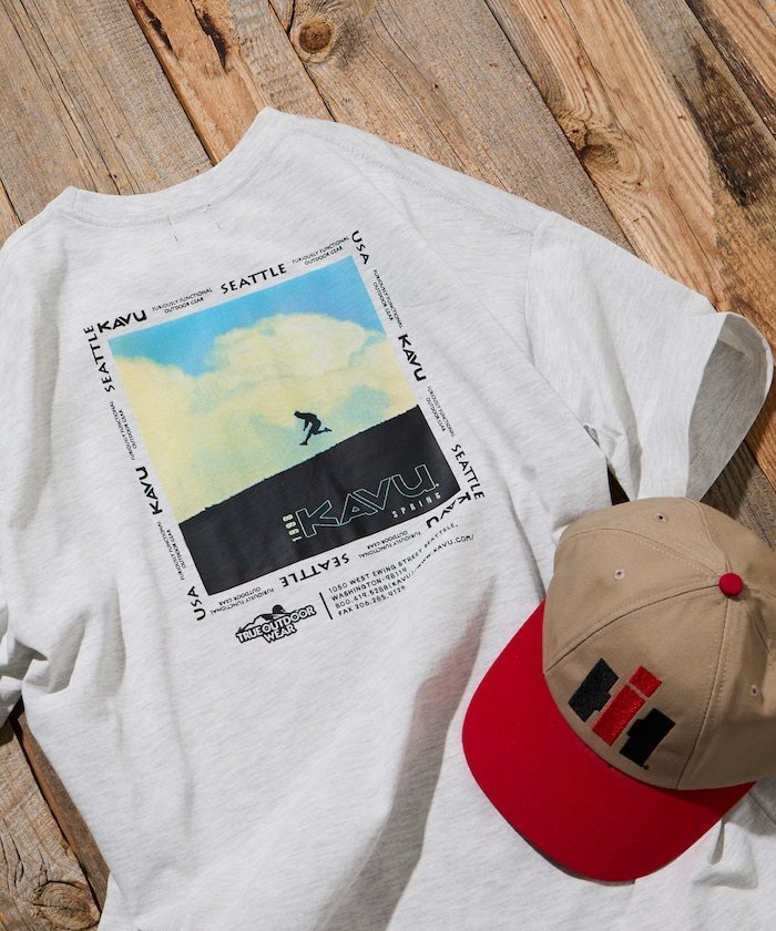 【フリークスストア/FREAK'S STORE】のKAVU×FREAK S STORE/カブー 別注 ビッグシルエット バックフォトプリント Tシャツ / HIKER 【限定展開】 インテリア・キッズ・メンズ・レディースファッション・服の通販 founy(ファウニー) 　ファッション　Fashion　メンズファッション　Fashion for Men　アウトドア　Outdoor Clothing　カーゴパンツ　Cargo Pants, Utility Pants　ショーツ　Shorts, Short Pants　スタイリッシュ　Stylish, Fashionable　デニム　Denim, Jeans Material　トレンド　Trend, Trending Now　定番　Standard, Basic Item　人気　Popular, Best Seller　ビッグ　Big, Oversized　ボトム　Bottoms, Lower Wear　別注　Limited Edition, Custom Order　リラックス　Relax, Relaxed Fit　ワイド　Wide, Wide Fit　ワンポイント　One Point, Statement Accent　S/S・春夏　SS, Spring/Summer, Warm Season　おすすめ　Recommended / Our Picks　夏　Summer　2026年　2026　2026春夏・S/S　Spring/Summer 2026 SS26　アッシュグレー|ID: prp329100004992825 ipo3291000000037393523