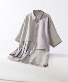 【ハレ/HARE / MEN】のジャガードプリーツフラシシャツ 大人の最旬トレンドファッション＆コーディネート founy(ファウニー) ファッション Fashion メンズファッション Fashion for Men アシンメトリー Asymmetrical Style フロント Front, Front Design プリーツ Pleats, Pleated エレガント 上品 Elegant thumbnail グレー12|ID: prp329100004992839 ipo3291000000037393585