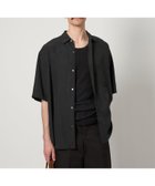 【ユナイテッドアローズ/UNITED ARROWS / MEN】のSteven Alan スラブ レギュラーカラー ショートスリーブ シャツ ALINE LOOSE CASUAL 大人の最旬トレンドファッション＆コーディネート founy(ファウニー) ファッション Fashion メンズファッション Fashion for Men ヴィンテージ Vintage Style ショート Short, Short Length スリーブ Sleeve, Long Sleeve / Short Sleeve とろみ Fluid, Flowy Fabric ドレープ Drape, Draping Fabric フォルム Silhouette, Form モダン Modern, Contemporary レギュラー Regular, Standard Fit アウトレット Outlet / Clearance エレガント 上品 Elegant thumbnail BLACK|ID: prp329100004992843 ipo3291000000037393608