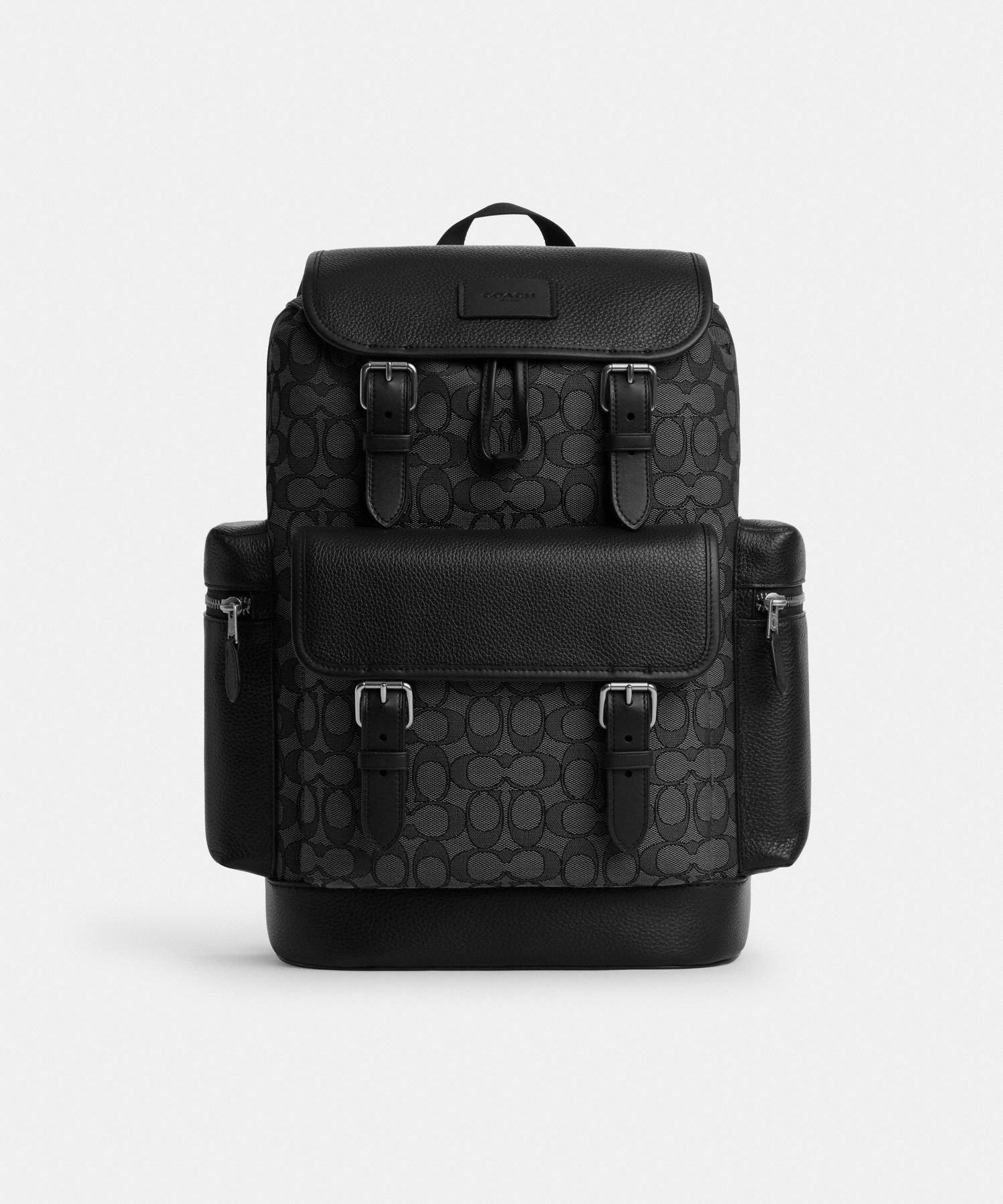 【コーチ/COACH / MEN】の【公式】スプリント バックパック・シグネチャー ジャカード インテリア・キッズ・メンズ・レディースファッション・服の通販 founy(ファウニー) ファッション Fashion メンズファッション Fashion for Men シューズ Shoes, Footwear ジャカード/ジャガード Jacquard, Woven Pattern スマート Smart, Elegant ドローストリング Drawstring, Pull Cord フラップ Flap, Flap Pocket ポケット Pocket, Pocket Detail リュック Backpack, Rucksack 財布 Wallet, Purse BLACK|ID: prp329100004992845 ipo3291000000037393614