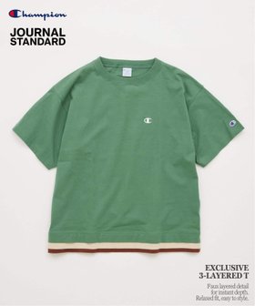 【ジャーナルスタンダード/JOURNAL STANDARD / MEN】のCHAMPION / チャンピオン for JOURNAL STANDARD 3 レイヤード 半袖 Tシャツ 大人の最旬トレンドファッション＆コーディネート founy(ファウニー) ファッション Fashion メンズファッション Fashion for Men インナー Innerwear ショート Short, Short Length シンプル Simple, Minimal スポーツ Sports, Activewear スリーブ Sleeve, Long Sleeve / Short Sleeve ニューヨーク New York, NYC Style バランス Balance, Style Balance パターン Pattern, Design Print 別注 Limited Edition, Custom Order 半袖 Short Sleeve, Half Sleeve リラックス Relax, Relaxed Fit ルーズ Loose, Oversized |ID:prp329100004992859