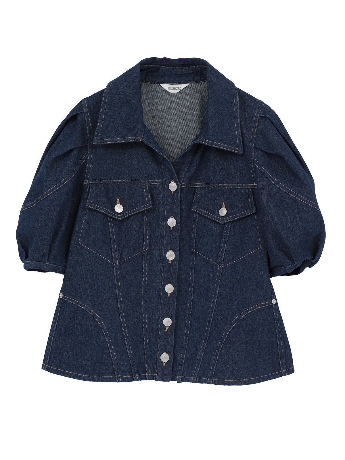 【ピンクハウス/PINK HOUSE】の9.5ozデニムジャケット インテリア・キッズ・メンズ・レディースファッション・服の通販 founy(ファウニー) 　ファッション　Fashion　レディースファッション　Fashion for Women　アウター　Coat / Outerwear Collection　レディースジャケット・軽アウター　Jackets　デニムジャケット / カジュアルアウター　Denim Jackets　クラシカル　Classical, Vintage-Inspired　ジャケット　Jacket, Outerwear　スリーブ　Sleeve, Long Sleeve / Short Sleeve　デニム　Denim, Jeans Material　バランス　Balance, Style Balance　フラップ　Flap, Flap Pocket　ポケット　Pocket, Pocket Detail　ミドル　Middle Length, Mid Height　モダン　Modern, Contemporary　インディゴ|ID: prp329100004992875 ipo3291000000037394026