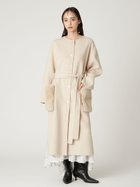 【フレイ アイディー/FRAY I.D】のファーポケットリバーコート 大人の最旬トレンドファッション＆コーディネート founy(ファウニー) ファッション Fashion レディースファッション Fashion for Women アウター Coat / Outerwear Collection コート・ロングコート・ピーコート Long Coats, Peacoats & More シンプル Simple, Minimal ストレート Straight, Straight Cut スマート Smart, Elegant スリット Slit, Slit Detail フロント Front, Front Design ボトム Bottoms, Lower Wear ポケット Pocket, Pocket Detail thumbnail BEG[037]|ID: prp329100004992876 ipo3291000000037394033