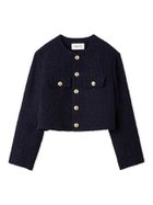 【フレイ アイディー/FRAY I.D】のクロップドツイードジャケット 大人の最旬トレンドファッション＆コーディネート founy(ファウニー) ファッション Fashion レディースファッション Fashion for Women アウター Coat / Outerwear Collection レディースジャケット・軽アウター Jackets クロップド Cropped, Short Length ジャケット Jacket, Outerwear スマート Smart, Elegant ツイード Twill, Twill Weave フォーマル Formal, Dressy フロント Front, Front Design エレガント 上品 Elegant thumbnail NVY[089]|ID: prp329100004992878 ipo3291000000037394043