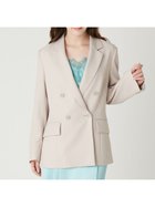 【フレイ アイディー/FRAY I.D】のダブルテーラードジャケット/ウォッシャブル・UVカット・防シワ・接触冷感 大人の最旬トレンドファッション＆コーディネート founy(ファウニー) ファッション Fashion レディースファッション Fashion for Women アウター Coat / Outerwear Collection レディースジャケット・軽アウター Jackets テーラードジャケット / 通勤・きれいめスタイル Tailored Jackets & Blazers 春 Spring 洗える Machine Washable 今季 This Season, Current Season ジャケット Jacket, Outerwear ストレッチ Stretch, Stretchy Fabric スマート Smart, Elegant フラップ Flap, Flap Pocket ポケット Pocket, Pocket Detail S/S・春夏 SS, Spring/Summer, Warm Season おすすめ Recommended / Our Picks 夏 Summer エレガント 上品 Elegant thumbnail BEG[037]|ID: prp329100004992882 ipo3291000000037394061