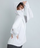 【クロスマルシェ/cross marche】の【Yoki】フード付きUVカットパーカ 大人の最旬トレンドファッション＆コーディネート founy(ファウニー) ファッション Fashion レディースファッション Fashion for Women トップス・カットソー Cut & Sew Tops レディースパーカー・カジュアルフーディー Casual Hoodies & Sweatshirts ギャザー Gathered, Ruffled 抗菌 Antibacterial, Bacteria-Resistant スリーブ Sleeve, Long Sleeve / Short Sleeve thumbnail グレー|ID: prp329100004992894 ipo3291000000037394126