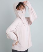 【クロスマルシェ/cross marche】の【Yoki】フード付きUVカットパーカ 大人の最旬トレンドファッション＆コーディネート founy(ファウニー) ファッション Fashion レディースファッション Fashion for Women トップス・カットソー Cut & Sew Tops レディースパーカー・カジュアルフーディー Casual Hoodies & Sweatshirts ギャザー Gathered, Ruffled 抗菌 Antibacterial, Bacteria-Resistant スリーブ Sleeve, Long Sleeve / Short Sleeve thumbnail ピンク|ID: prp329100004992894 ipo3291000000037394128