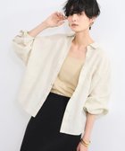 【バンヤードストーム/BARNYARDSTORM】のラミーワイドドルマンシャツ / ハンドウォッシャブル【WEB限定サイズL】 大人の最旬トレンドファッション＆コーディネート founy(ファウニー) ファッション Fashion レディースファッション Fashion for Women トップス・カットソー Cut & Sew Tops シャツ・ブラウス・オフィスカジュアル Elegant Blouses & Button-Ups インナー Innerwear シアー Sheer, See-Through トレンド Trend, Trending Now ドレープ Drape, Draping Fabric パターン Pattern, Design Print リネン Linen, Linen Fabric レース Lace, Lace Fabric エレガント 上品 Elegant 人気 Popular, Best Seller 夏 Summer 羽織 Haori, Light Jacket thumbnail ベージュ|ID: prp329100004992895 ipo3291000000037394131