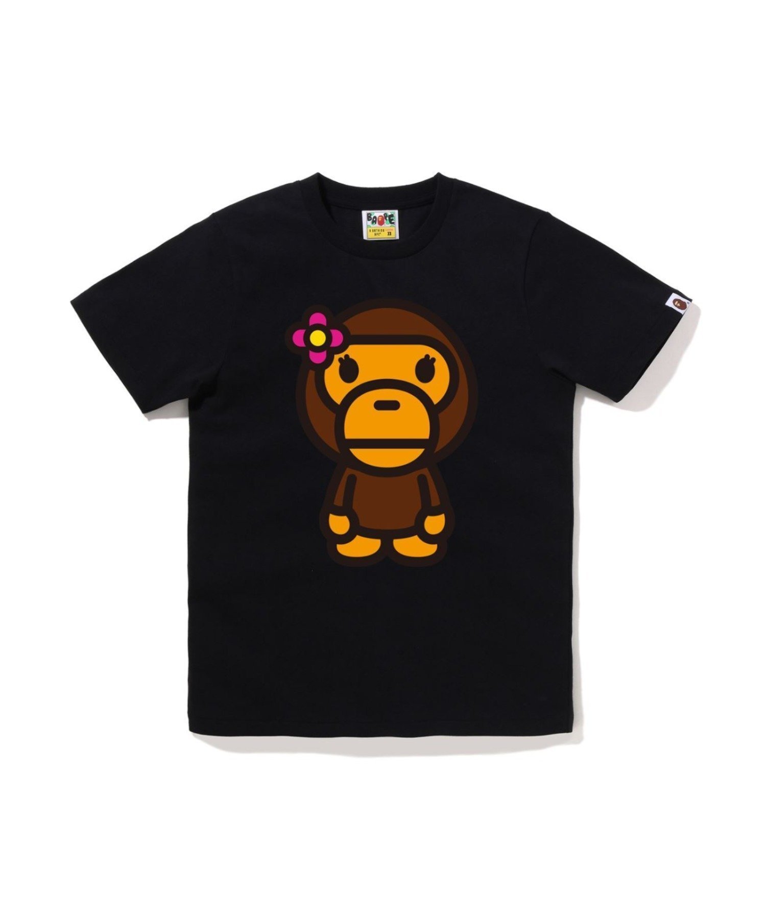 【ア ベイシング エイプ/A BATHING APE】のBIG BABY LISA TEE インテリア・キッズ・メンズ・レディースファッション・服の通販 founy(ファウニー) 　ファッション　Fashion　レディースファッション　Fashion for Women　インナー　Innerwear　ショート　Short, Short Length　スリーブ　Sleeve, Long Sleeve / Short Sleeve　フロント　Front, Front Design　プリント　Print, Printed Pattern　モチーフ　Motif, Design Theme　ラバー　Rubber, Rubber Sole　BLACK|ID: prp329100004992897 ipo3291000000037394146