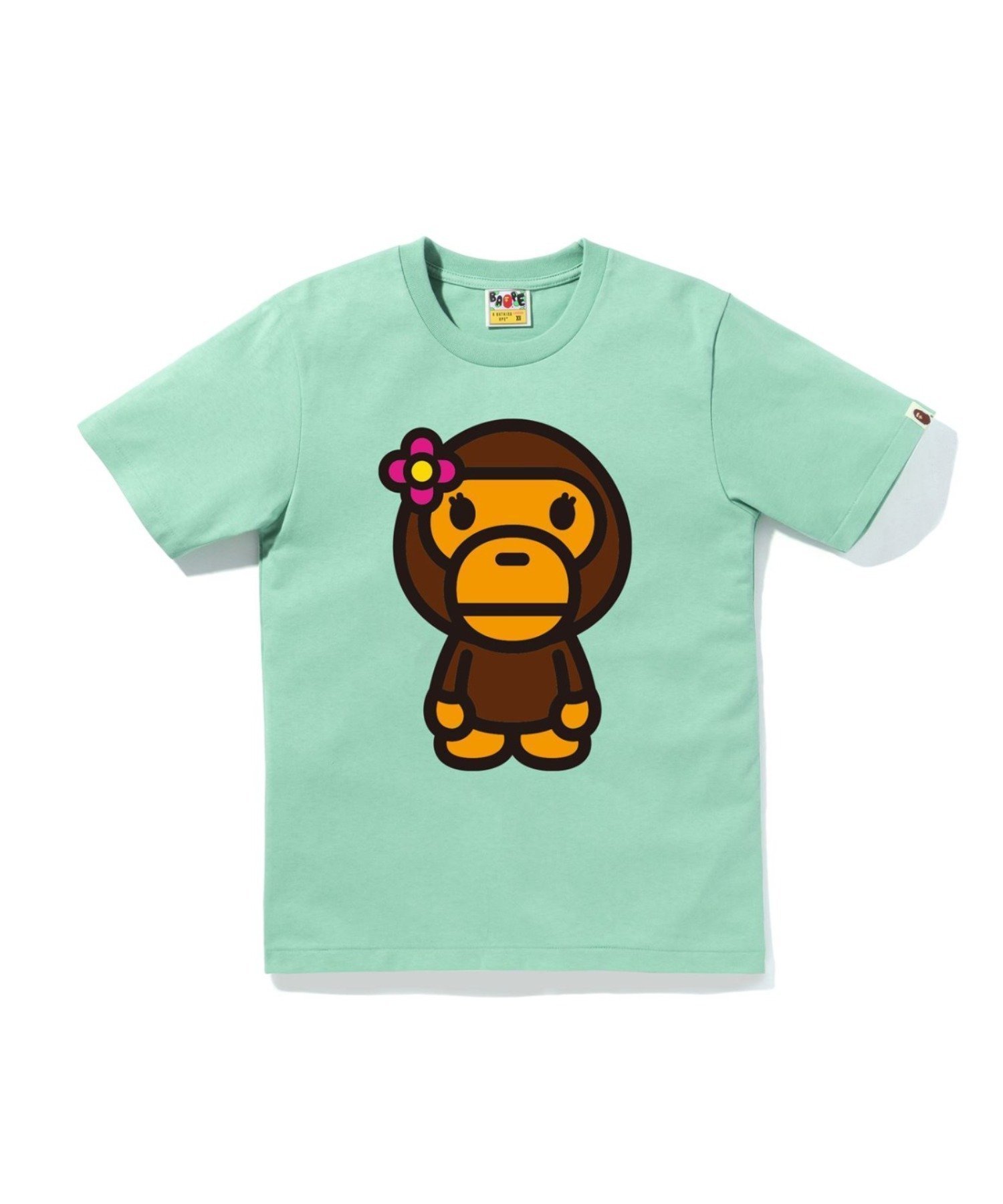 【ア ベイシング エイプ/A BATHING APE】のBIG BABY LISA TEE インテリア・キッズ・メンズ・レディースファッション・服の通販 founy(ファウニー) 　ファッション　Fashion　レディースファッション　Fashion for Women　インナー　Innerwear　ショート　Short, Short Length　スリーブ　Sleeve, Long Sleeve / Short Sleeve　フロント　Front, Front Design　プリント　Print, Printed Pattern　モチーフ　Motif, Design Theme　ラバー　Rubber, Rubber Sole　GREEN|ID: prp329100004992897 ipo3291000000037394147