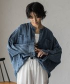 【メイソングレイ/MAYSON GREY】のゆれるデニムドルマンシャツ 大人の最旬トレンドファッション＆コーディネート founy(ファウニー) ファッション Fashion レディースファッション Fashion for Women トップス・カットソー Cut & Sew Tops シャツ・ブラウス・オフィスカジュアル Elegant Blouses & Button-Ups アンティーク Antique-Inspired 春 Spring シルク Silk, 100% Silk セットアップ Set-Up, Coordinated Outfit デニム Denim, Jeans Material 長袖 Long Sleeve, Full Sleeve パウダー Powder, Soft Tone ポケット Pocket, Pocket Detail ロング Long, Long-Length S/S・春夏 SS, Spring/Summer, Warm Season おすすめ Recommended / Our Picks 夏 Summer 2026年 2026 2026春夏・S/S Spring/Summer 2026 SS26 thumbnail ネイビー|ID: prp329100004992901 ipo3291000000037394168