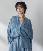 【メイソングレイ/MAYSON GREY】のゆれるデニムドルマンシャツ 大人の最旬トレンドファッション＆コーディネート founy(ファウニー) ファッション Fashion レディースファッション Fashion for Women トップス・カットソー Cut & Sew Tops シャツ・ブラウス・オフィスカジュアル Elegant Blouses & Button-Ups アンティーク Antique-Inspired 春 Spring シルク Silk, 100% Silk セットアップ Set-Up, Coordinated Outfit デニム Denim, Jeans Material 長袖 Long Sleeve, Full Sleeve パウダー Powder, Soft Tone ポケット Pocket, Pocket Detail ロング Long, Long-Length S/S・春夏 SS, Spring/Summer, Warm Season おすすめ Recommended / Our Picks 夏 Summer 2026年 2026 2026春夏・S/S Spring/Summer 2026 SS26 thumbnail ブルー|ID: prp329100004992901 ipo3291000000037394169