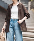 【スピック&スパン/Spick & Span】の《追加3》PEレースシャツ 大人の最旬トレンドファッション＆コーディネート founy(ファウニー) ファッション Fashion レディースファッション Fashion for Women トップス・カットソー Cut & Sew Tops シャツ・ブラウス・オフィスカジュアル Elegant Blouses & Button-Ups レース Lace, Lace Fabric 再入荷 Restock / Back in Stock 秋 Autumn thumbnail ブラウン|ID: prp329100004992902 ipo3291000000037394177