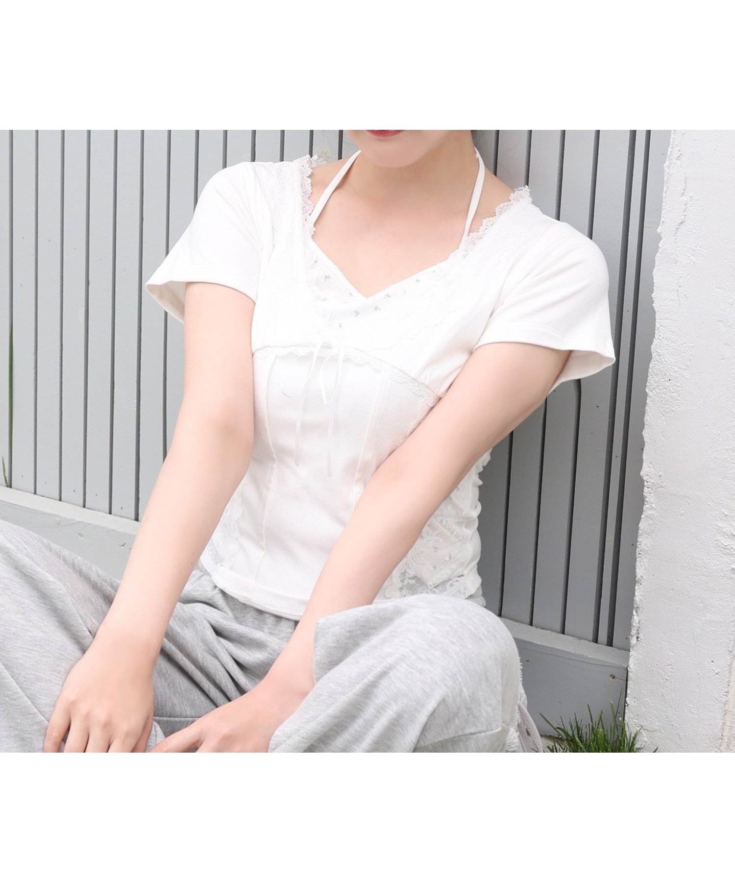 【ナイスクラップ/NICE CLAUP】のレイヤード風キャミ付きレースドッキングトップス インテリア・キッズ・メンズ・レディースファッション・服の通販 founy(ファウニー) ファッション Fashion レディースファッション Fashion for Women トップス・カットソー Cut & Sew Tops キャミソール&ノースリーブ Camisoles & Sleeveless Tops おすすめ Recommended / Our Picks キャミ Camisole, Cami Top ショート Short, Short Length テレコ Ribbed, Rib Stitch デニム Denim, Jeans Material トレンド Trend, Trending Now バランス Balance, Style Balance フィット Fit, Slim Fit プリーツ Pleats, Pleated ボトム Bottoms, Lower Wear ミックス Mix, Mixed Style ミニスカート Mini Skirt, Short Skirt ワイド Wide, Wide Fit 夏 Summer オフホワイト|ID: prp329100004992903 ipo3291000000037394190