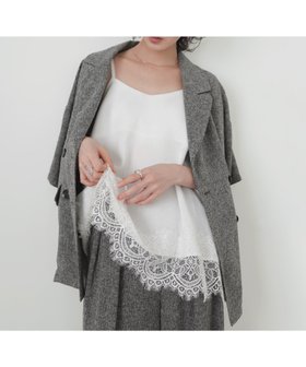 【リアン/Lian】のレースサテンキャミ 大人の最旬トレンドファッション＆コーディネート founy(ファウニー) ファッション Fashion レディースファッション Fashion for Women トップス・カットソー Cut & Sew Tops キャミソール&ノースリーブ Camisoles & Sleeveless Tops キャミソール Camisole, Spaghetti Strap Top サテン Satin, Glossy Fabric レース Lace, Lace Fabric |ID:prp329100004992906